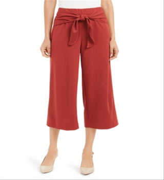 Alfani Women's  Tie-Front Culotte Pants Red Size 0