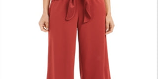 Alfani Women's  Tie-Front Culotte Pants Red Size 0