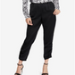 Rachel Roy Women's William Gathered Cropped Pants Black Size XX-Large