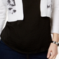 Calvin Klein Women's  Long Sleeve Open Cardigan Crop Top White Size PS