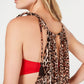 INC International Concepts Women's Animal Print MIDI Hi Lo Casual Dress Brown Size OS