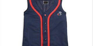 Champion Women's Baseball Jersey Dress Blue Size M