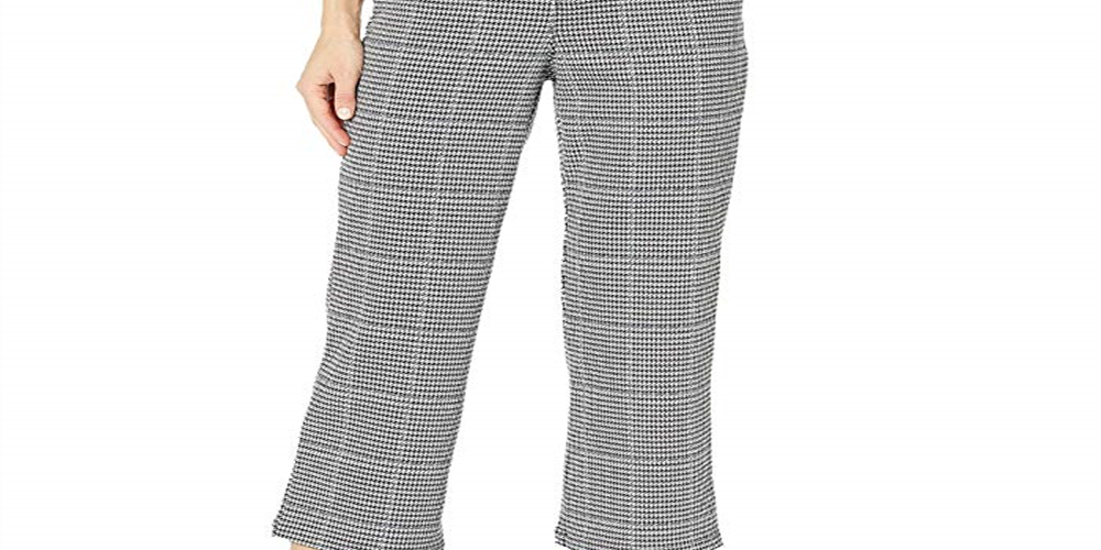 Sanctuary Women's the Runway Cropped Plaid Pants Blue Size X-Small