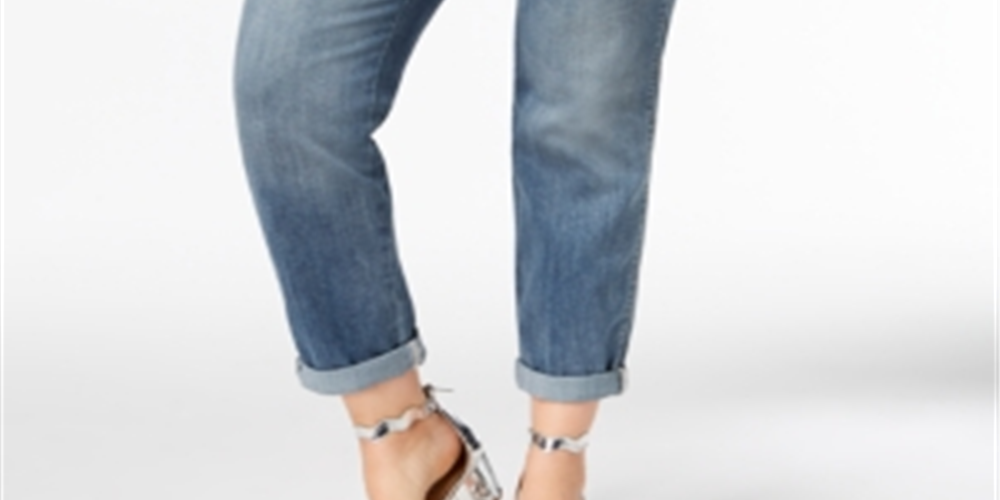 Inc Petite Plus Tummy Control Zenith Boyfriend Jeans Blue Size 22W