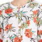 JM Collection Women's Printed 3/4 Sleeve Top White Size X-Large