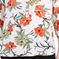 JM Collection Women's Printed 3/4 Sleeve Top White Size X-Large