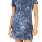 Tommy Hilfiger Women's Cotton Tie Dyed Polo Dress Grey Size -XL