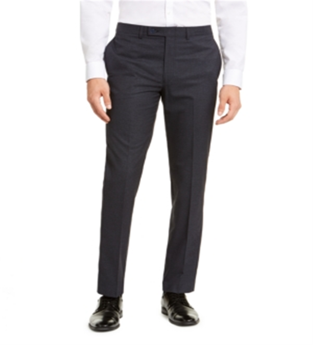 Calvin Klein Men's Check Pants Blue Size 38X34