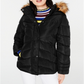 Madden Girl Womens Juniors Down Winter Puffer Coat Black Size 2XL