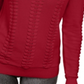 Michael Kors Women's Cable Knit Cotton Sweater Red Size S