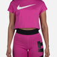 Nike Women's T-Shirts Purple Size P
