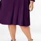 Style & Co Women's Plus a Line Swing Casual Dress Purple Size 1X