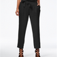Rachel Roy Women's Paper Bag Tapered Pants Black Size 0