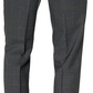 Perry Ellis Men's Slim Fit Large Windowpane Dress Pants Gray Size 31X30