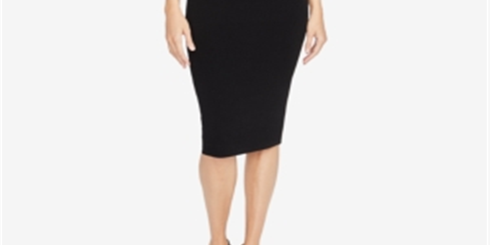 Rachel Roy Women's Back Cutout Sweater Dress -Black  Size XXL