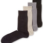 Calvin Klein Men's Flat Knit Dress Socks Black One Size