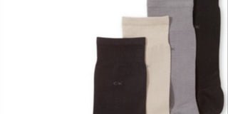 Calvin Klein Men's Flat Knit Dress Socks Black One Size