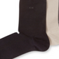 Calvin Klein Men's Flat Knit Dress Socks Black One Size