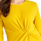 Rachel Roy Women's Val Knot Front Top -Yellow Size M