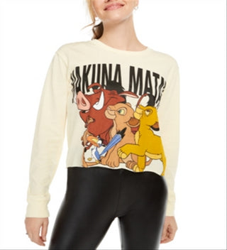 Disney Junior's Lion King Graphic Long Sleeve T-shirt Yellow Size Medium