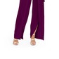 INC International Concepts Women's Belted Flyaway Leg Jumpsuit Wine Size 6