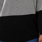 Karen Scott Women's Textured Cotton Colorblock Pullover Sweater Black Size X-Small