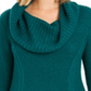 Style & Co Women's Cowlneck Tunic Sweater Green Size Petite XL