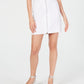 INC Women's O-Ring Zip Front Mini Skirt White Size M