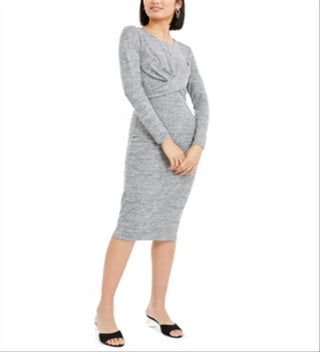 Bar III Men's  Long Sleeve Below the Knee Dress Gray Size XL