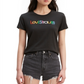 Levi's Women's Perfect Rounded Logo Ogo Meteorite Cotton Logo T-Shirt Black Size L