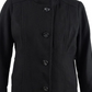 Nautica Women's Stand Collar Peacoat Black Size 2X