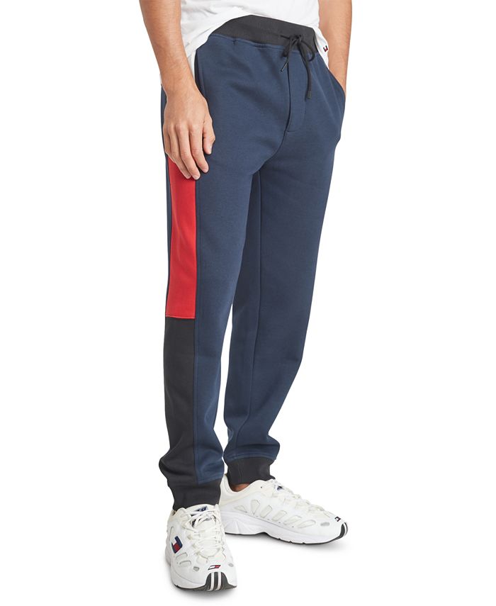 Tommy Hilfiger Men's Colorblocked Sweatpants Dark Blue Size XXL