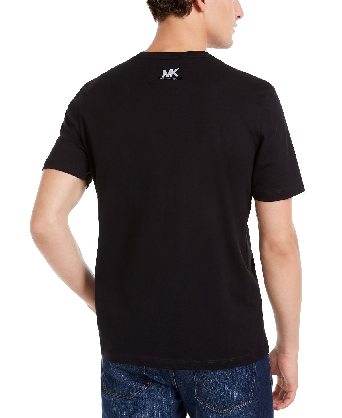 Michael Kors Men's Reflective Aviator Graphic T-Shirt Black Size Large