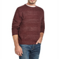 Weatherproof Vintage Men's Heathered Striped Crewneck Sweater Red Size Medium