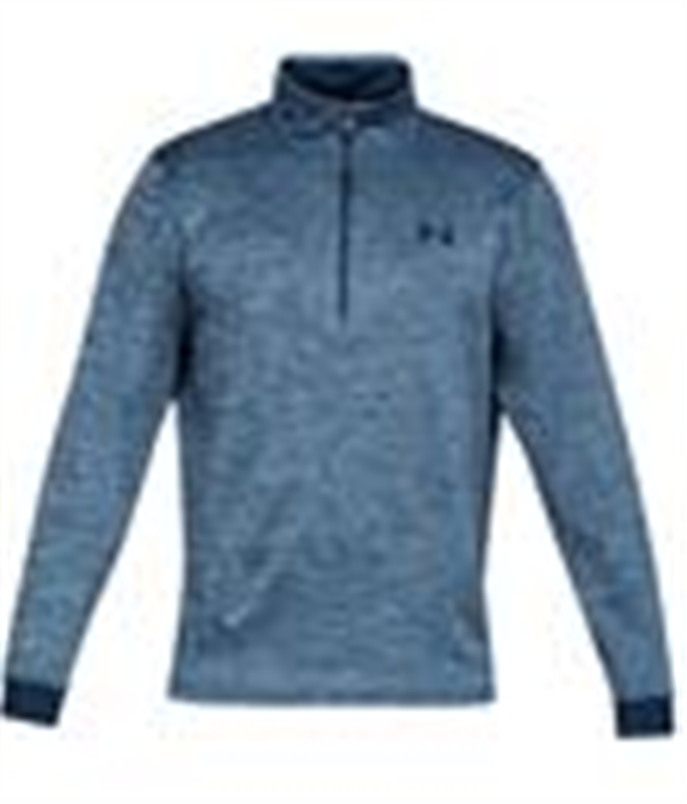 Under Armour Men's Armour Fleece 1/2 Zip Top Blue Size Small
