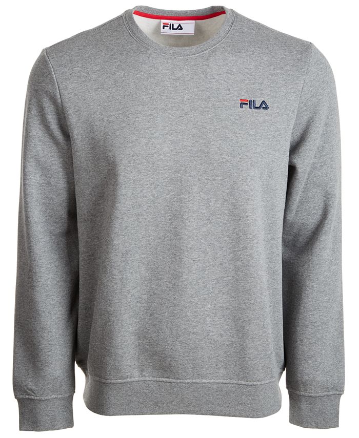 Fila Men's Colona Fitness Activewear Sweatshirt Gray Size Small