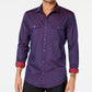 INC International Concepts  Men's Pax Shirt Purple Size Large