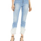 INC International Concepts Tie-Dyed Angled-Hem Mop Jeans  Blue Size 0