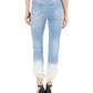 INC International Concepts Tie-Dyed Angled-Hem Mop Jeans  Blue Size 0