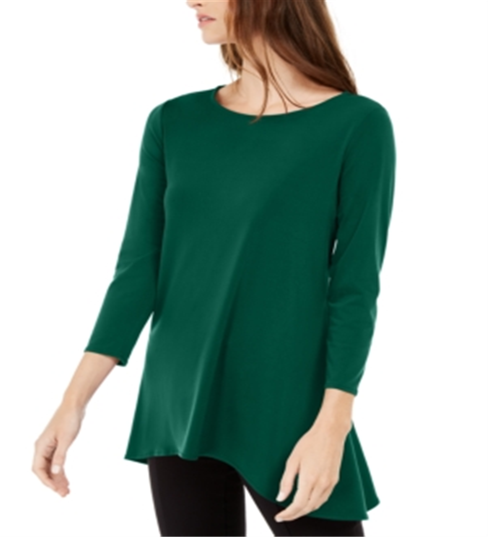 Alfani Women's High Low Tunic Green Size XX-Large