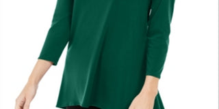 Alfani Women's High Low Tunic Green Size XX-Large