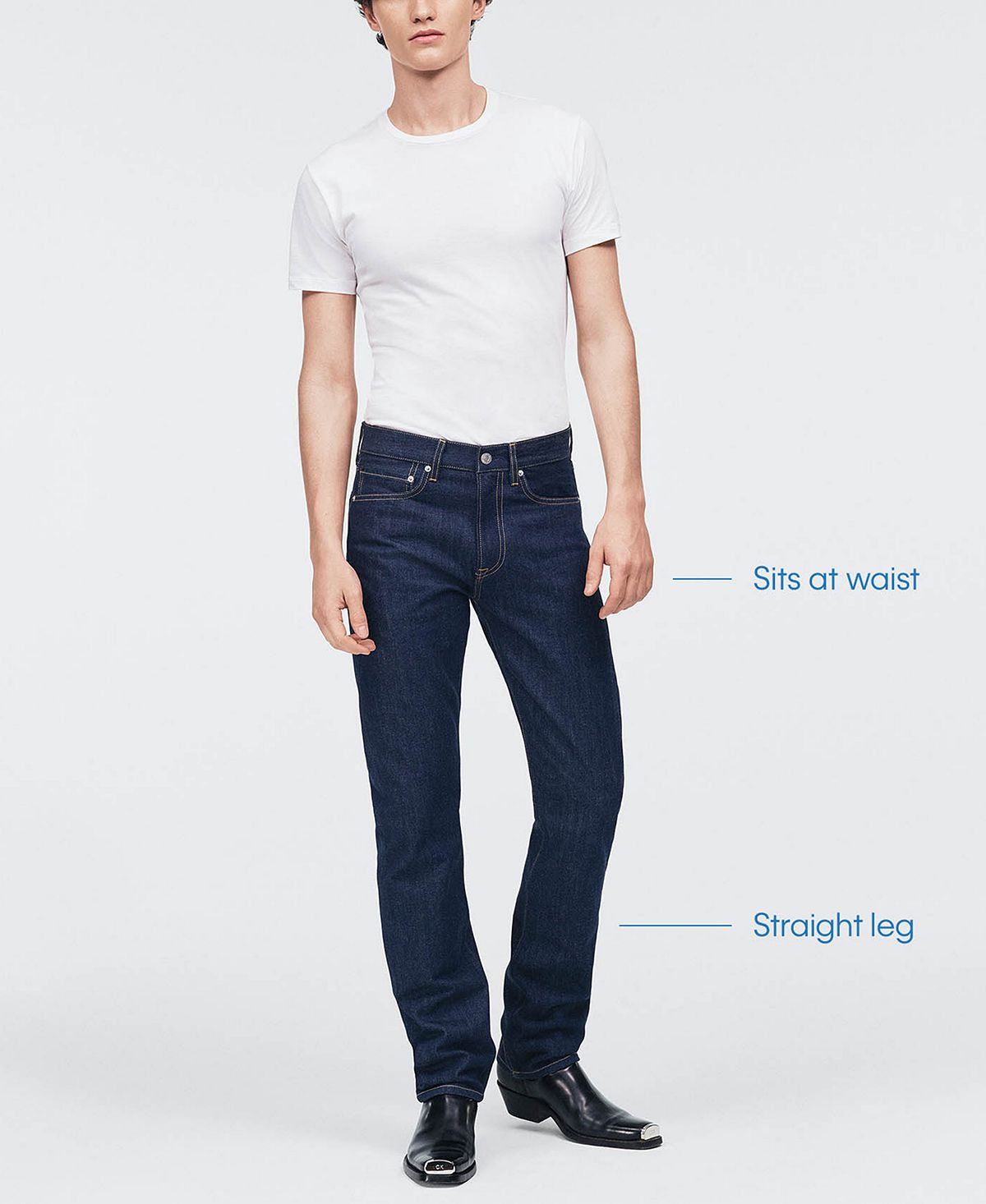 Calvin Klein Men's Straight Fit Jeans Blue Size 29X30