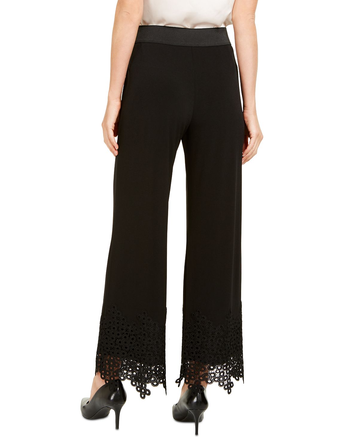 Alfani Women's Wide Leg Pants Black Size X-Large