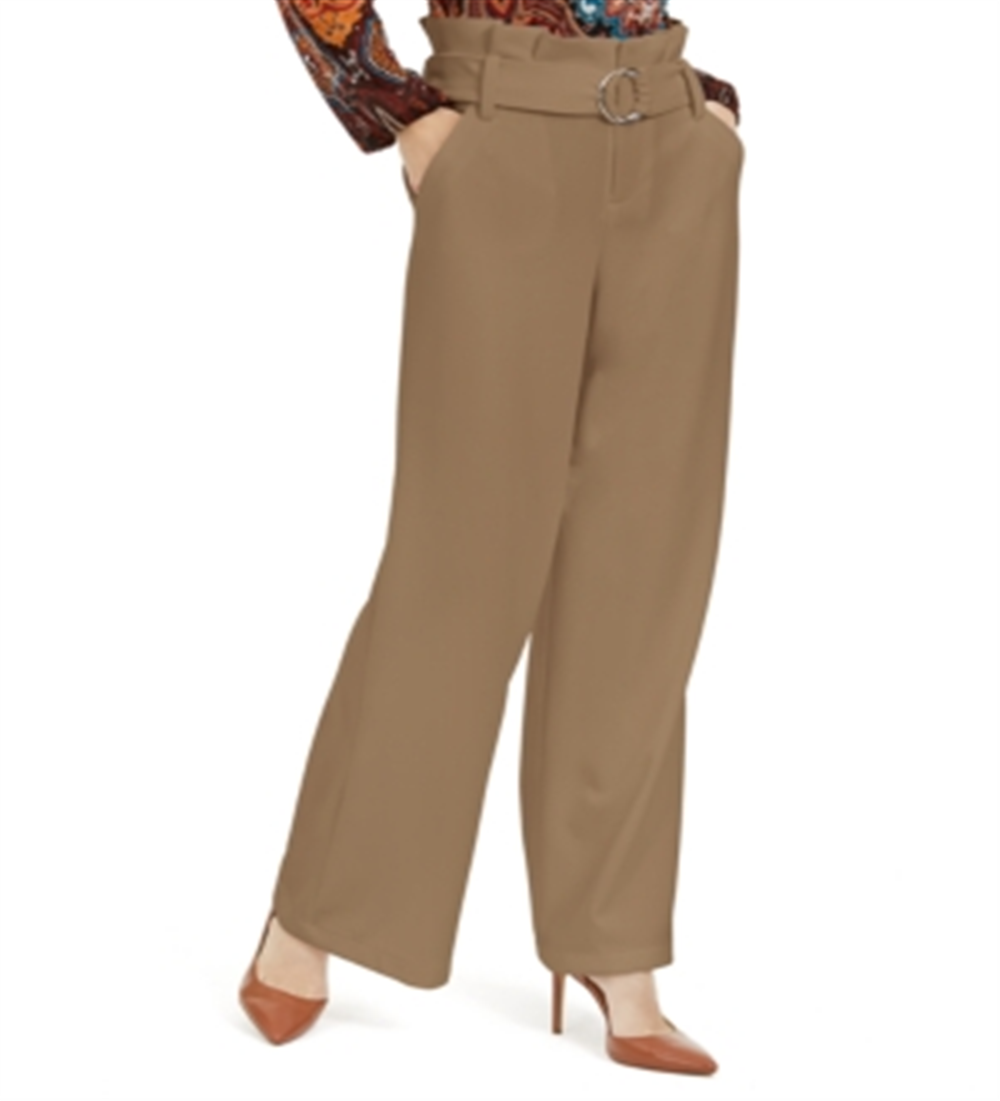 INC International Concepts Women's Paperbag Pants Ginger Size 10