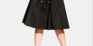 City Chic Women's Short Sleeve V Neck Below the Knee Wrap Dress Dress Green Size 20W