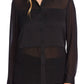 Vince Camuto Women's Chiffon Blouse Black Size XL