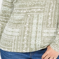 Karen Scott Women's Patchwork Henley Top Green Size XS