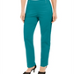 JM Collection Women's Studded Pull-on Tummy Control Pants Regular and Short Lengths Blue Size XS