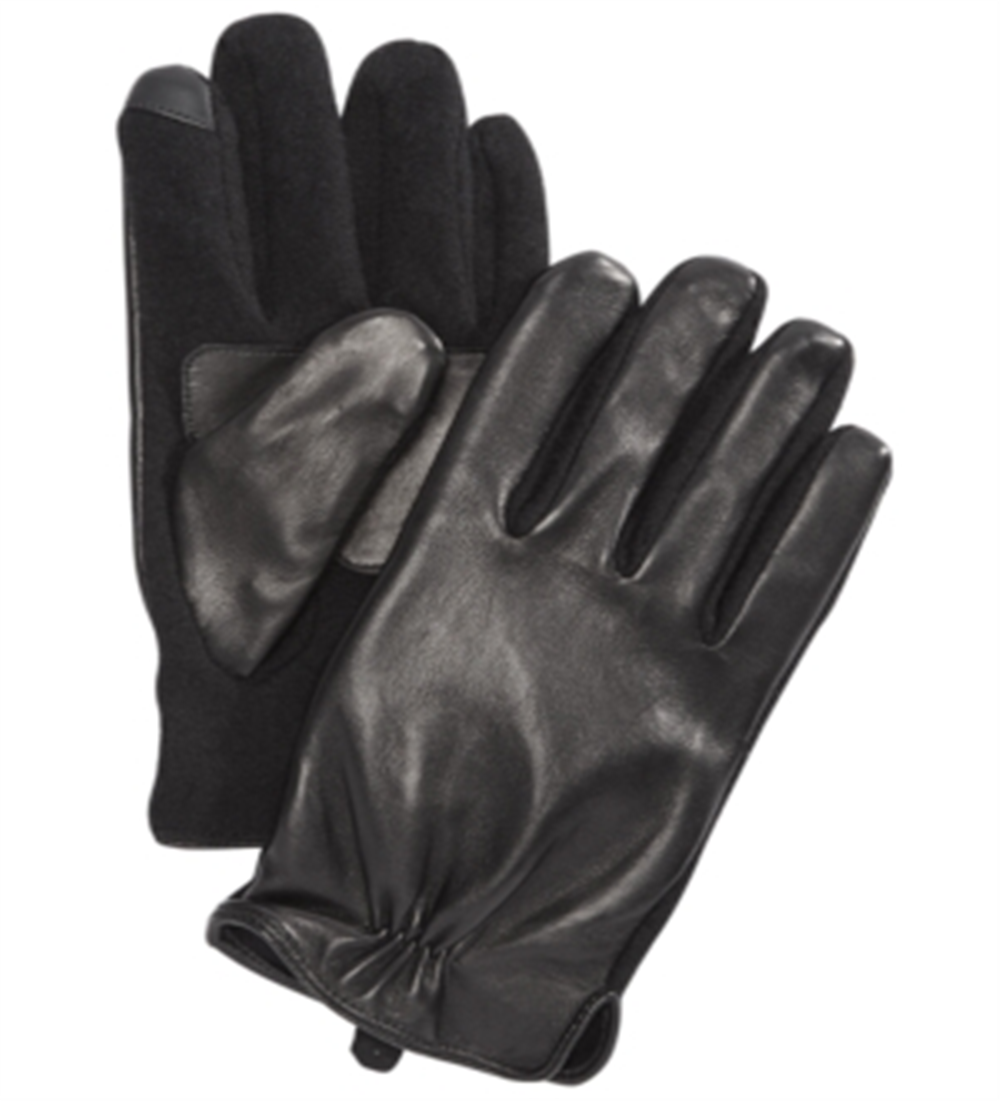 Polo Ralph Lauren Men's Nappa Hydrid Gloves Black Size X-Large