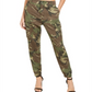 Guess Women's Camouflage Print Cargo Pant Green Size 27